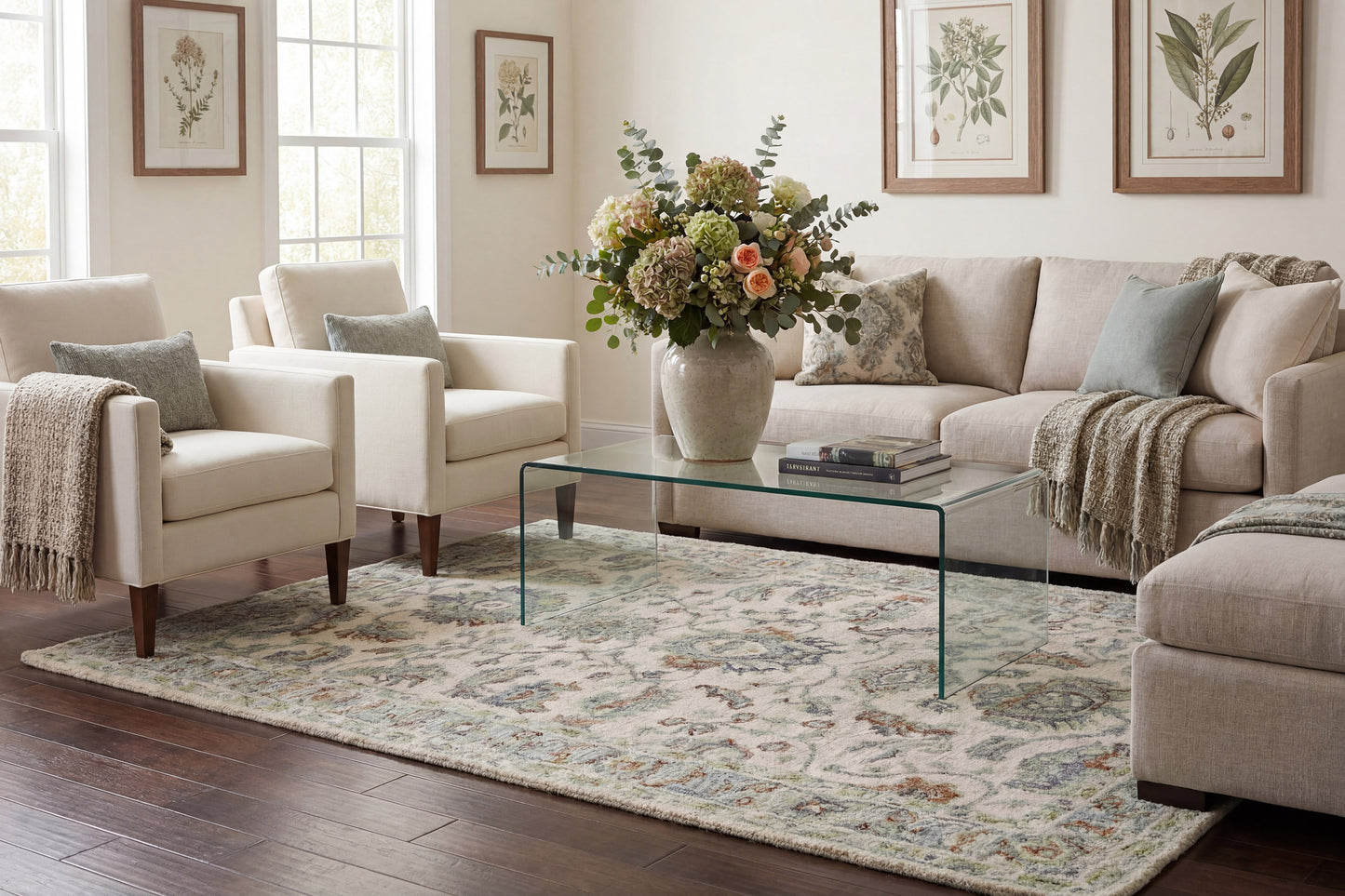 Daisy 9086-899 Beige/Multi Area Rug
