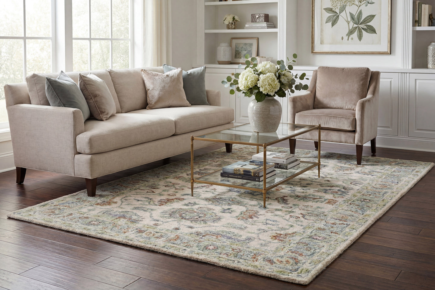Daisy 9086-899 Beige/Multi Area Rug