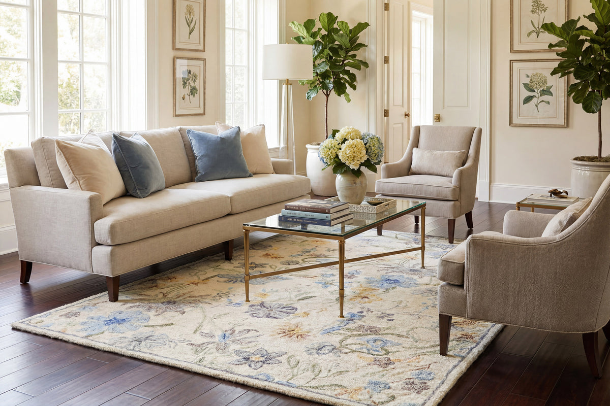 Daisy 9089-199 Ivory/Multi Area Rug