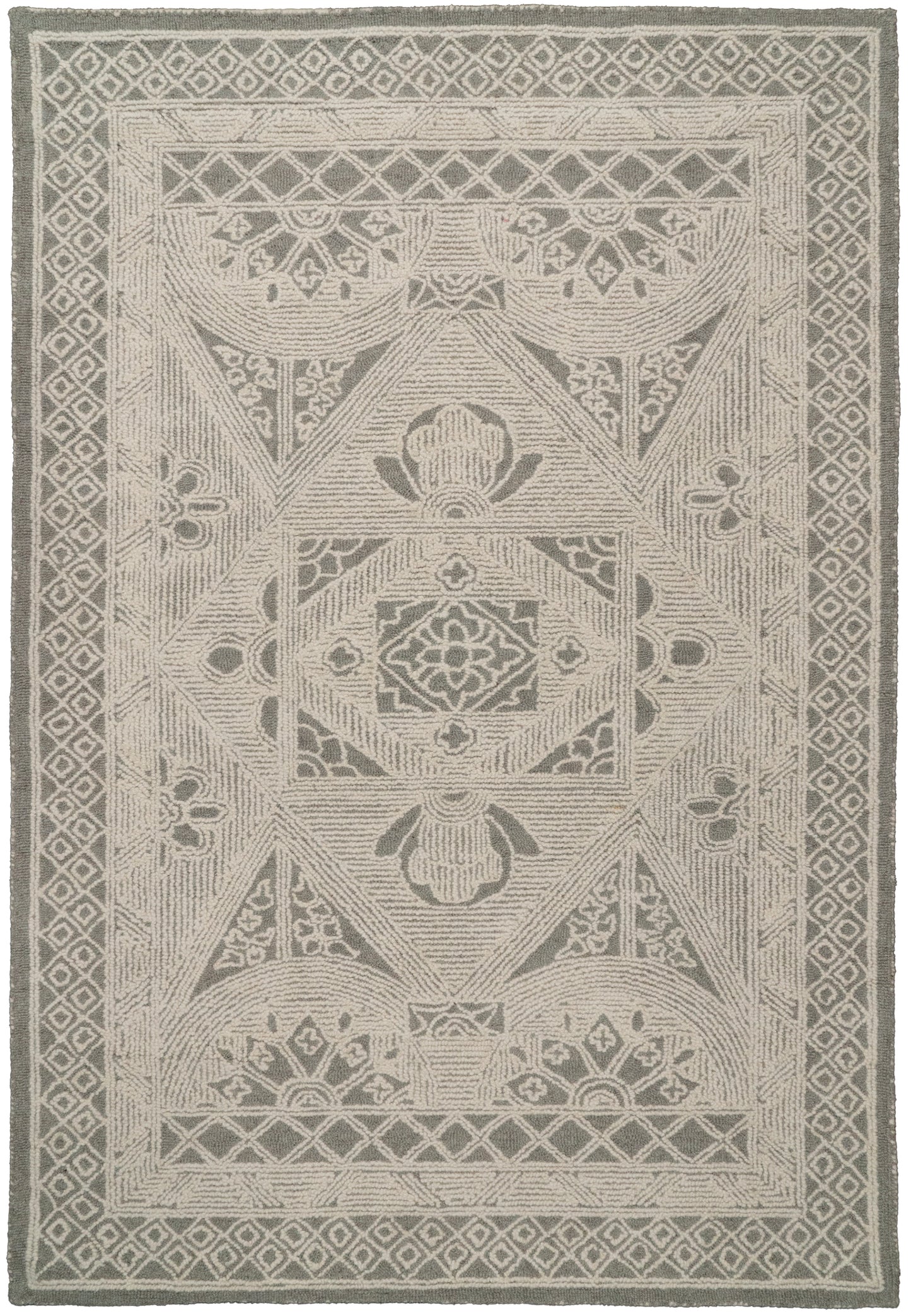 Darcy 1128-135 Ivory/Teal Area Rug