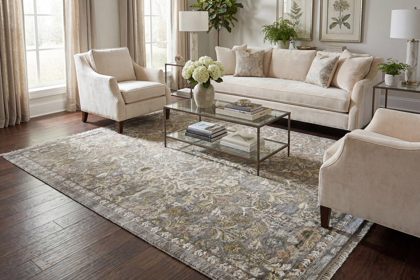 Denali 11622-881 Brown/Beige/Cream Area Rug