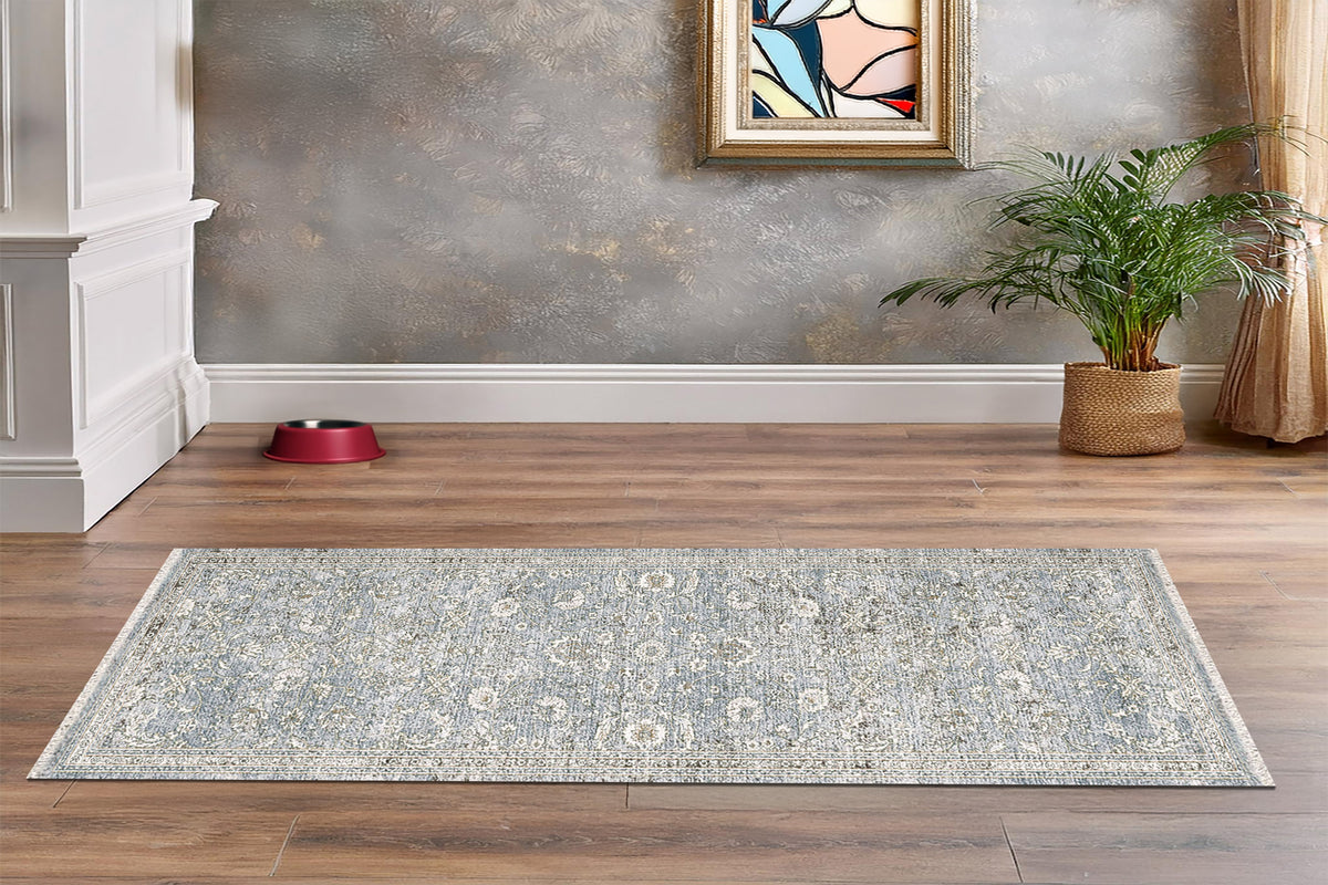 Dharma 12040-580 Light Blue/Beige Area Rug
