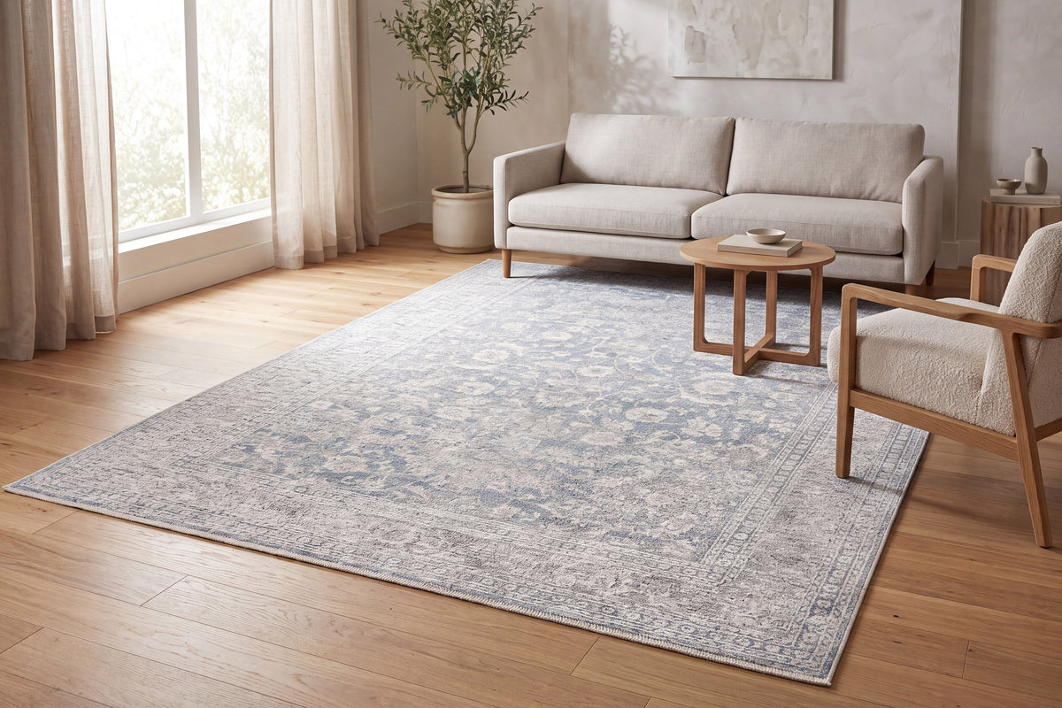 Dharma 12040-580 Light Blue/Beige Area Rug