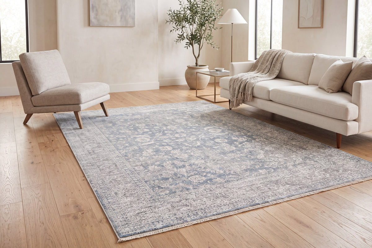 Dharma 12040-580 Light Blue/Beige Area Rug