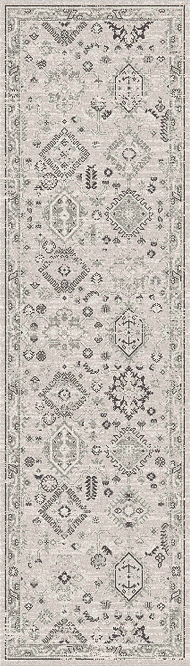 Eclectic 6012-190 Cream/Grey Area Rug