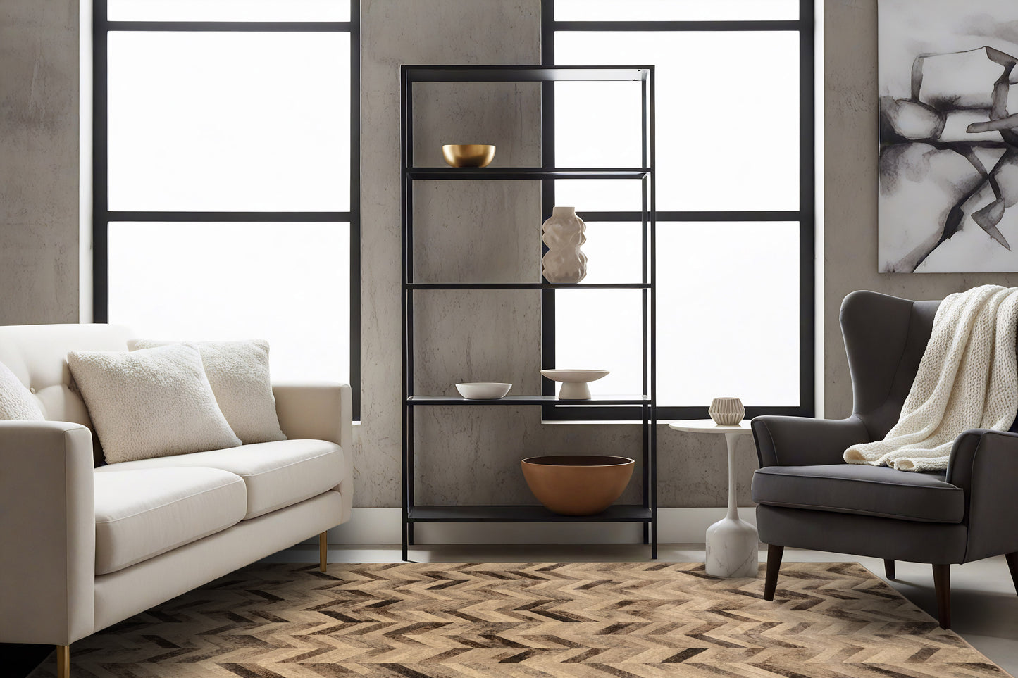 Eclipse 63226-4343 Silver Area Rug