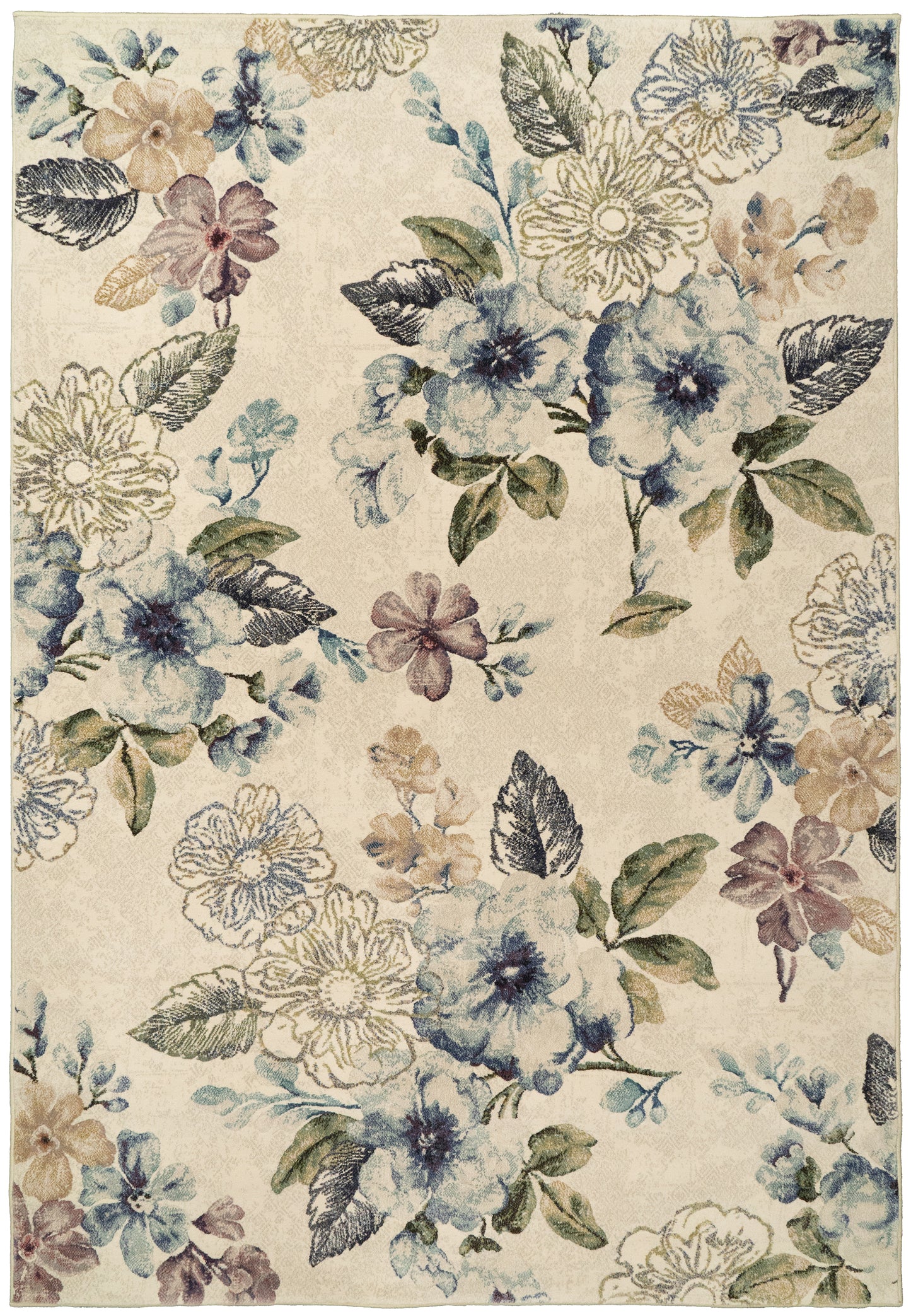 Eclipse 63322-6141 Cream/Blue Area Rug
