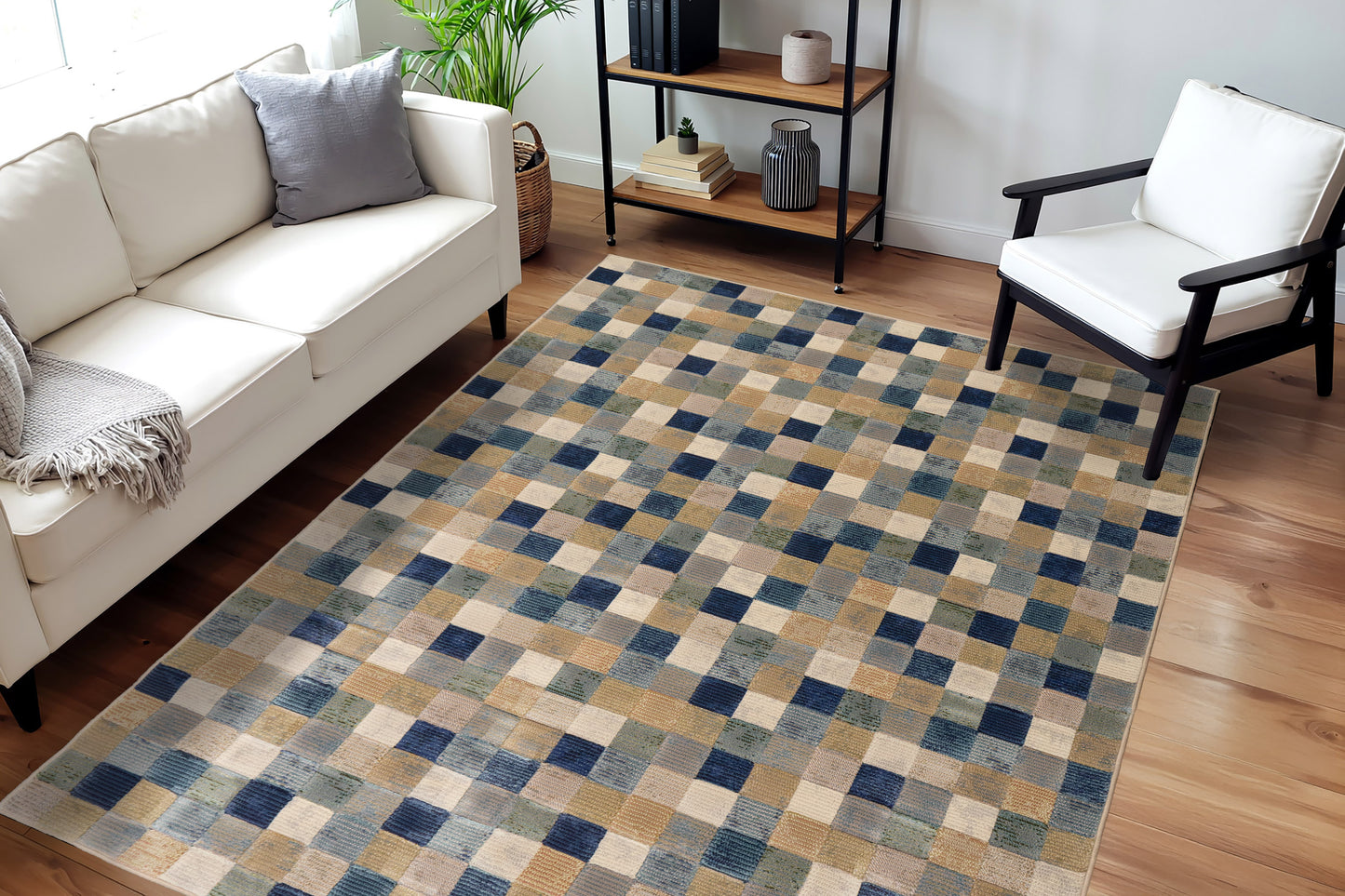 Eclipse 63339-6121 Multi Blue Area Rug