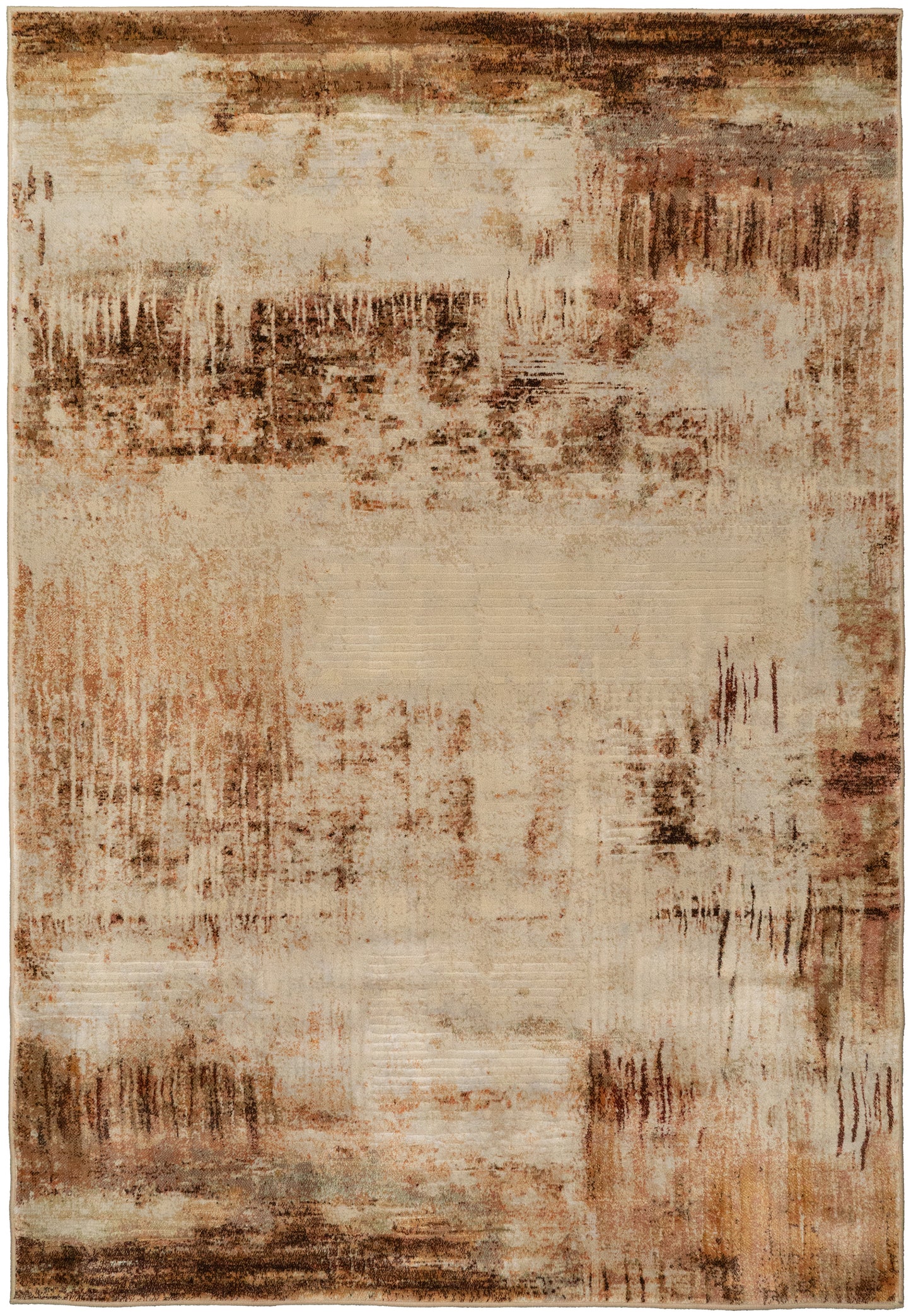 Eclipse 63393-6474 Beige/Rust Area Rug