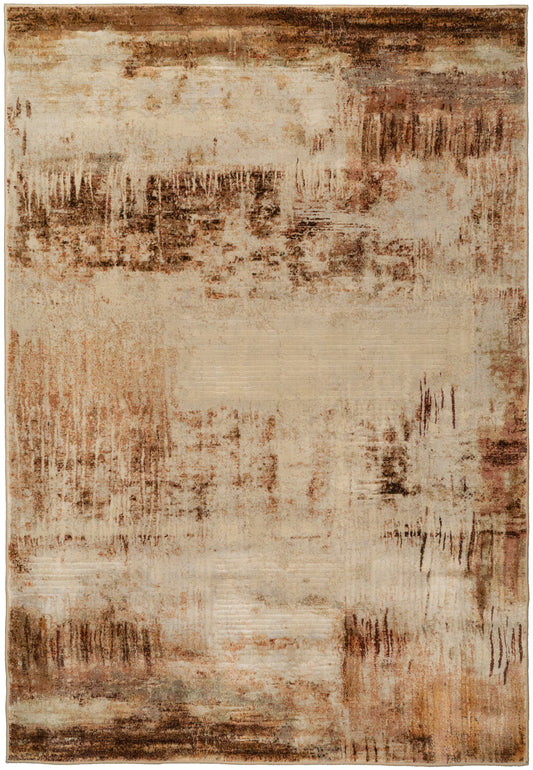 Eclipse 63393-6474 Beige/Rust Area Rug