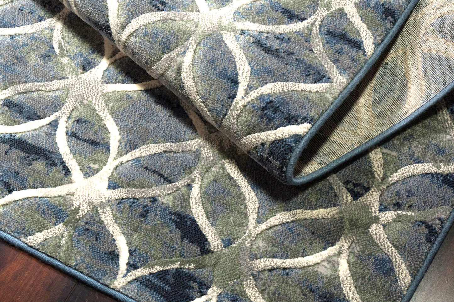 Eclipse 63396-5666 Blue Area Rug