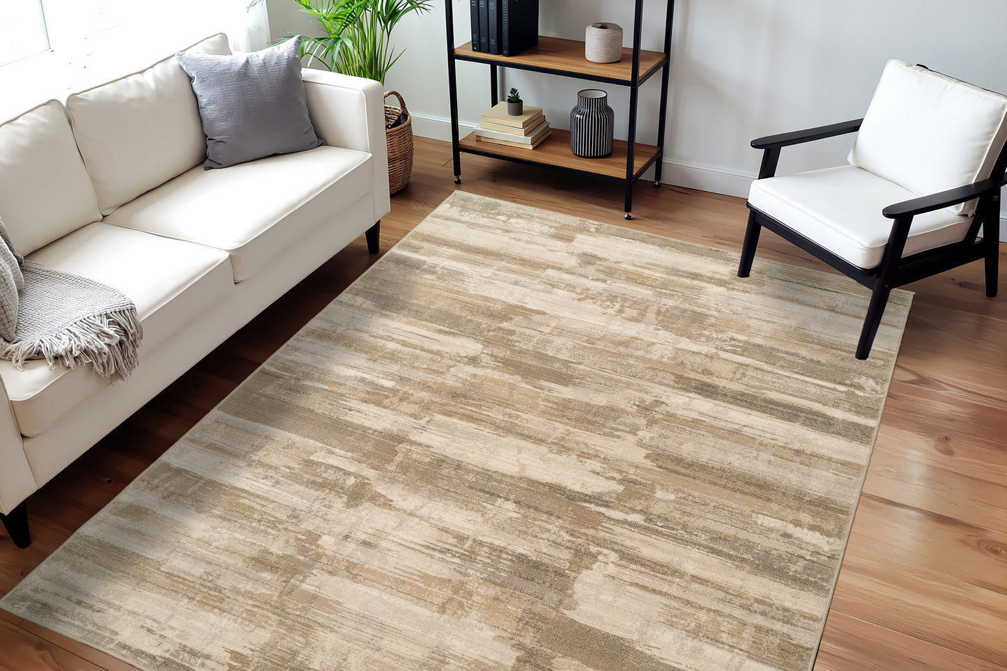 Eclipse 63423-7555 Beige Area Rug