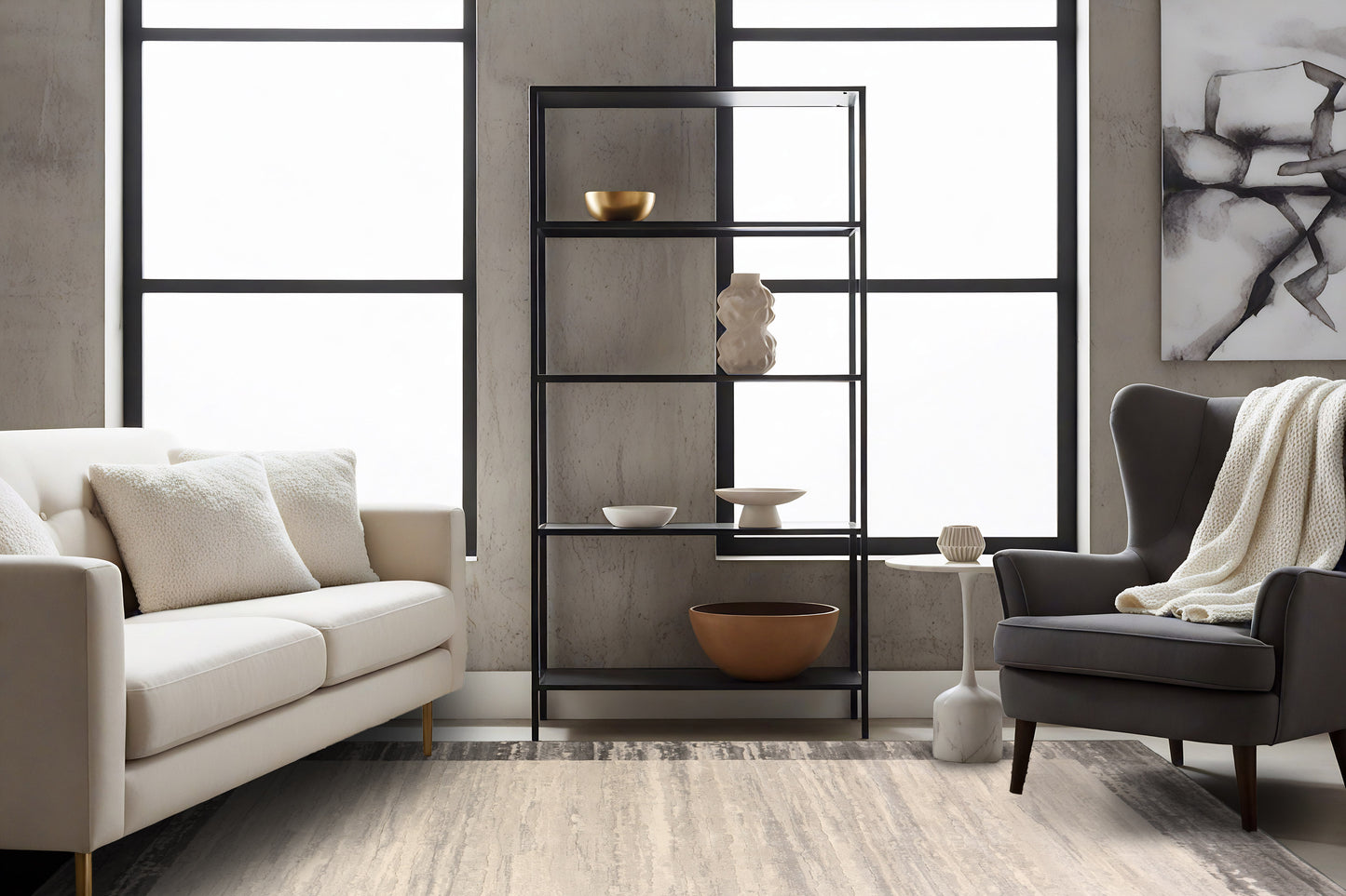 Eclipse 79138-7696 Grey Area Rug