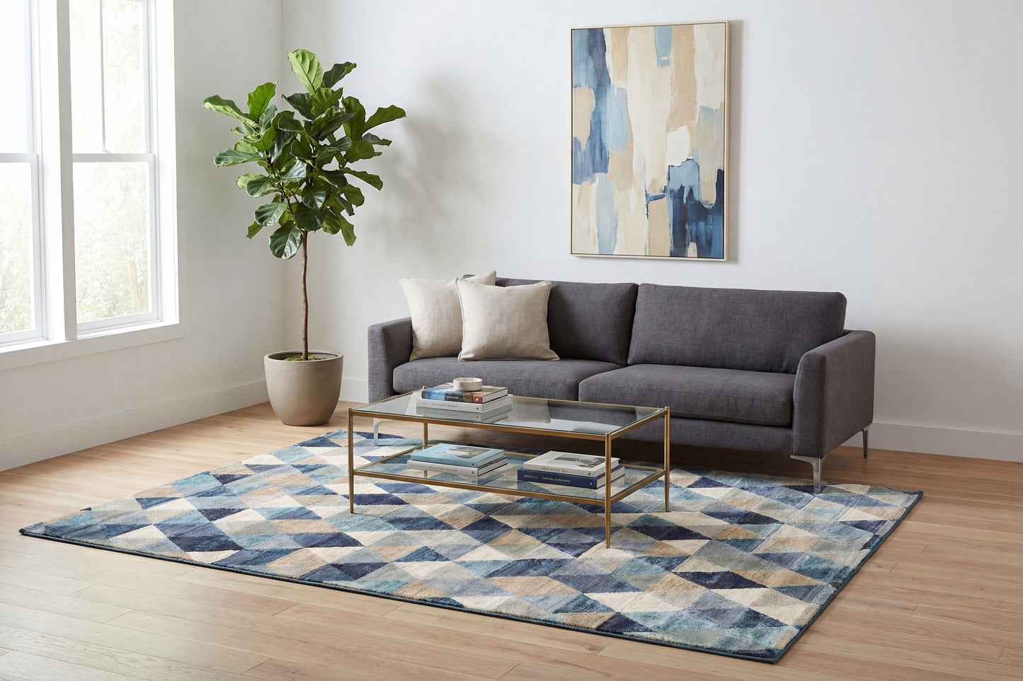 Eclipse 63263-5161 Blue/Multi Area Rug