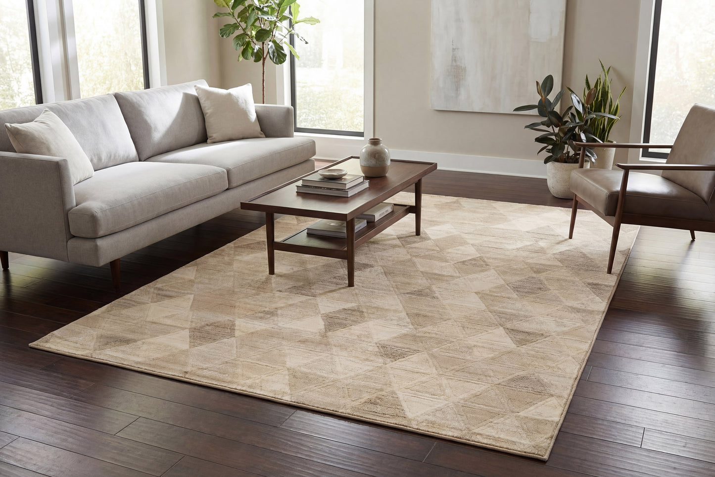 Eclipse 63263-6575 Beige Area Rug