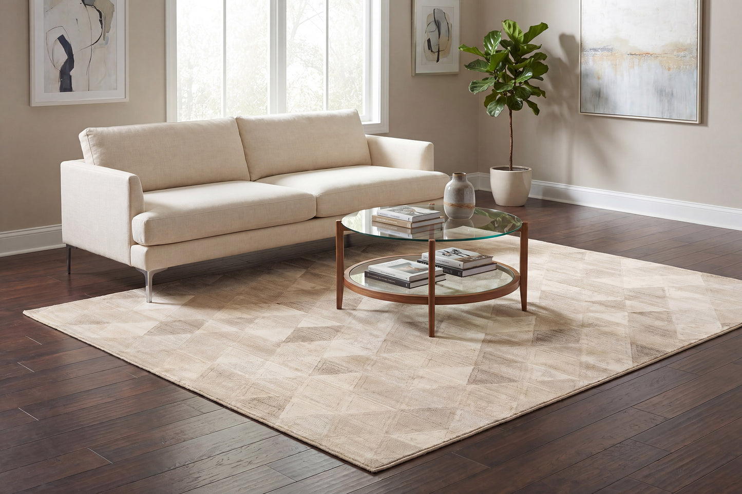 Eclipse 63263-6575 Beige Area Rug