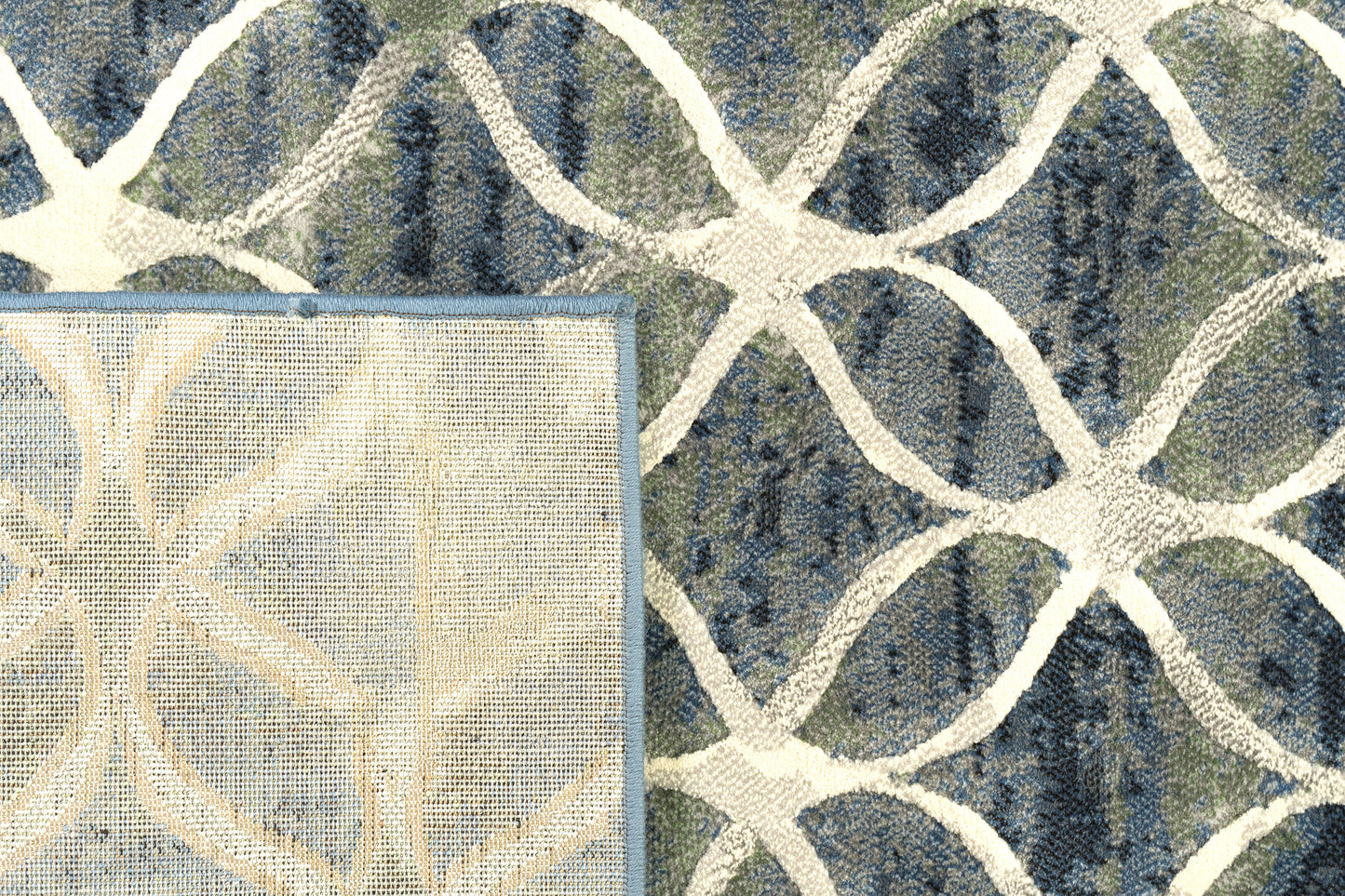 Eclipse 63396-5666 Blue Area Rug