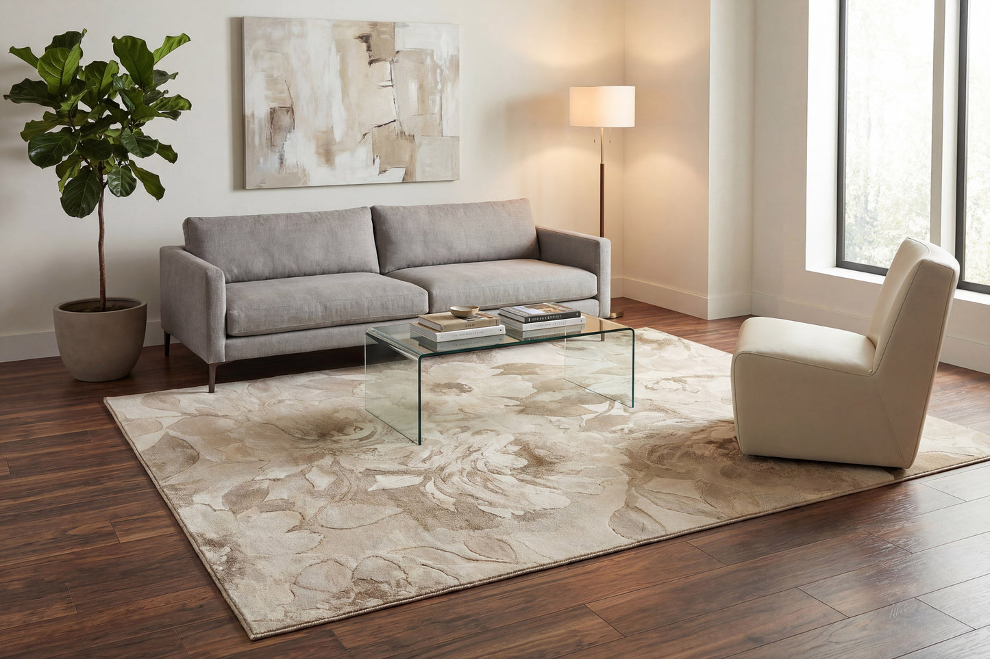 Eclipse 63421-6575 Beige/Cream Area Rug