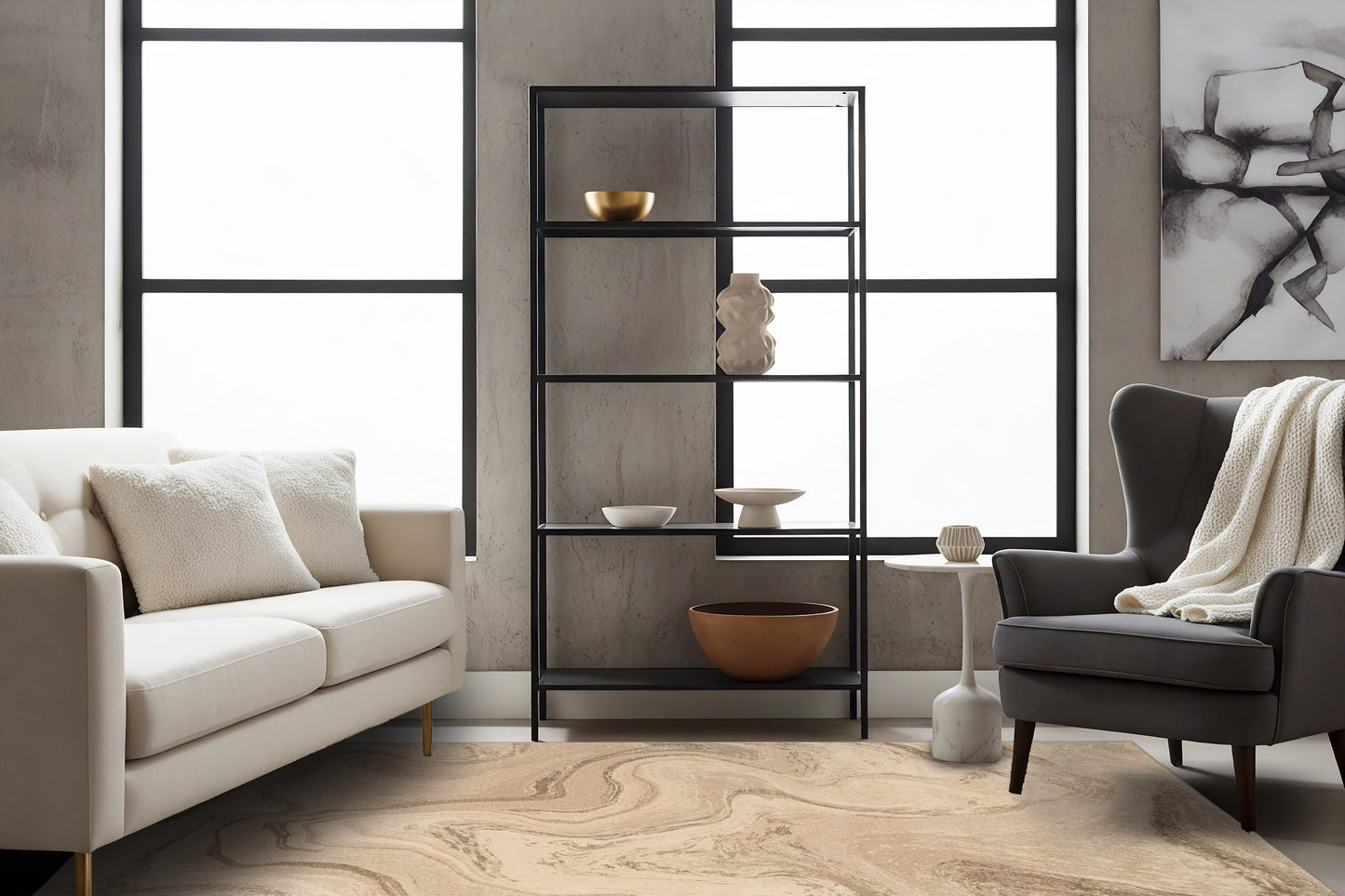 Eclipse 63436-6575 Beige Area Rug