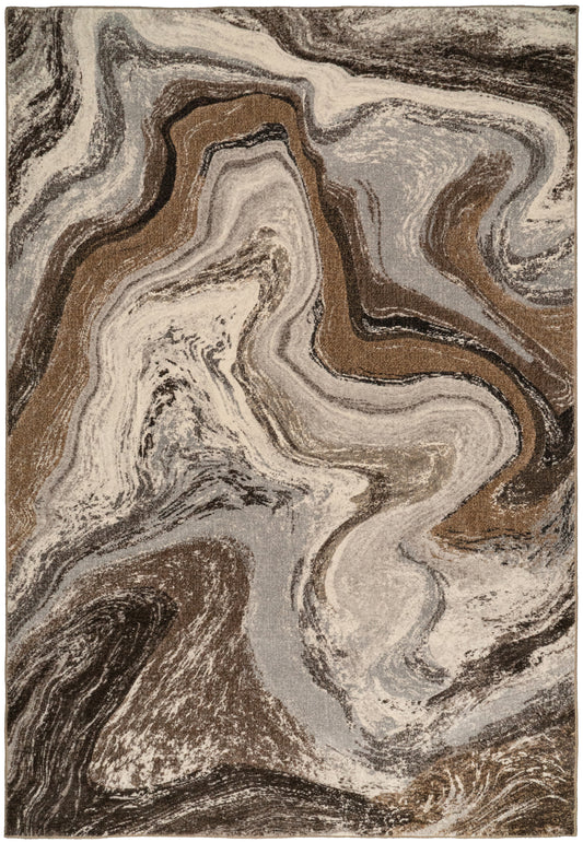Eclipse 63436-9283 Cream/Mocha Area Rug