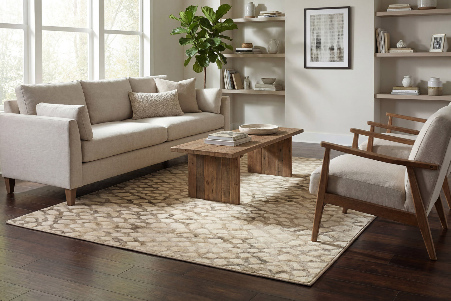 Eclipse 64194-8565 Ivory Area Rug