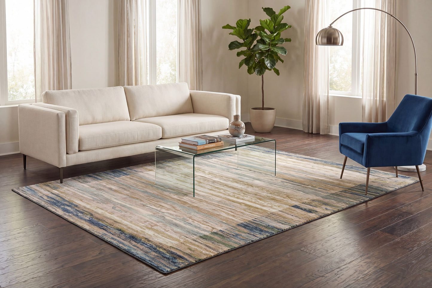 Eclipse 79138-6191 Blue/Grey Area Rug