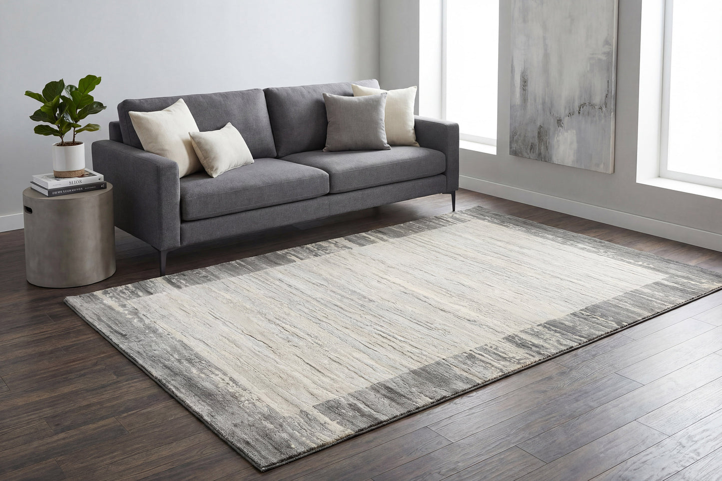 Eclipse 79138-7696 Grey Area Rug