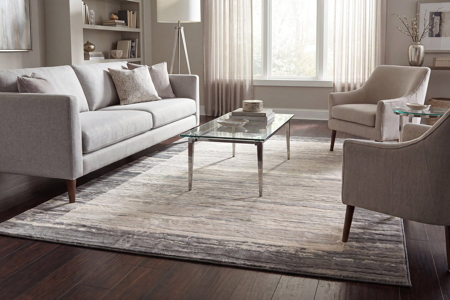 Eclipse 79138-7696 Grey Area Rug