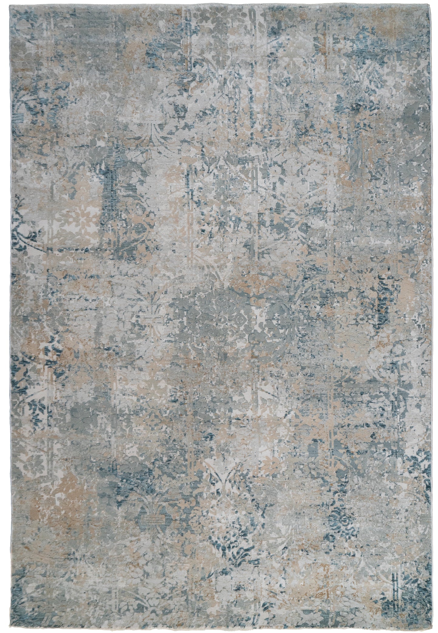 Eden 10944-185 Cream/Beige/Navy Area Rug