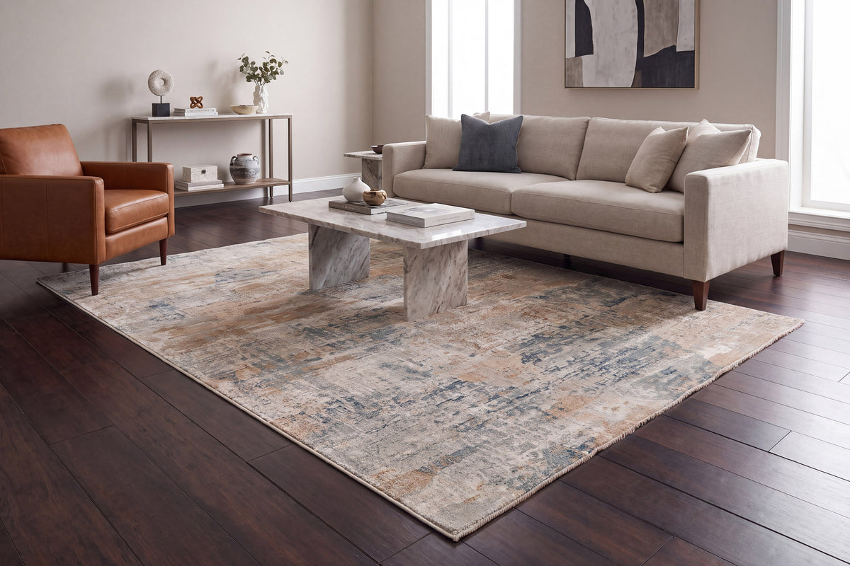 Eden 10941-185 Cream/Beige/Blue Area Rug