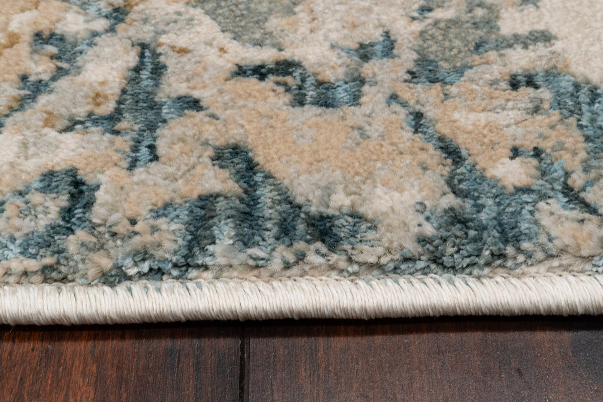 Eden 10944-185 Cream/Beige/Navy Area Rug