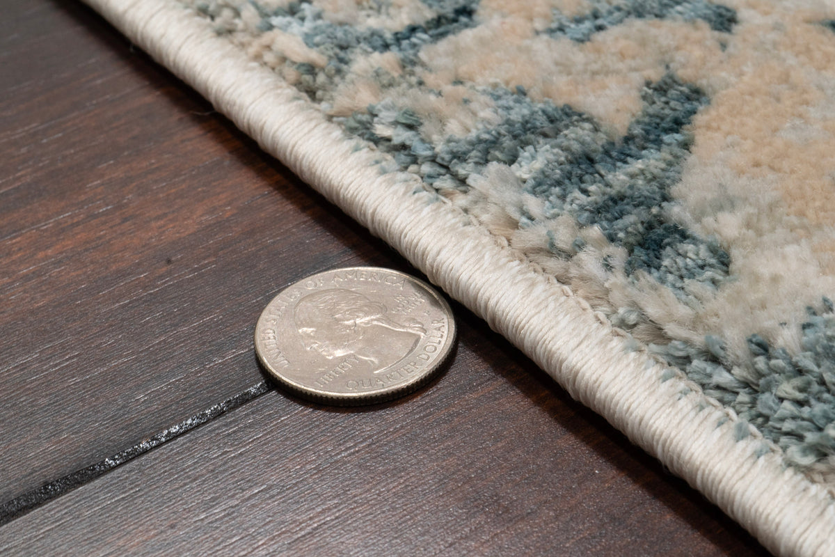 Eden 10944-185 Cream/Beige/Navy Area Rug