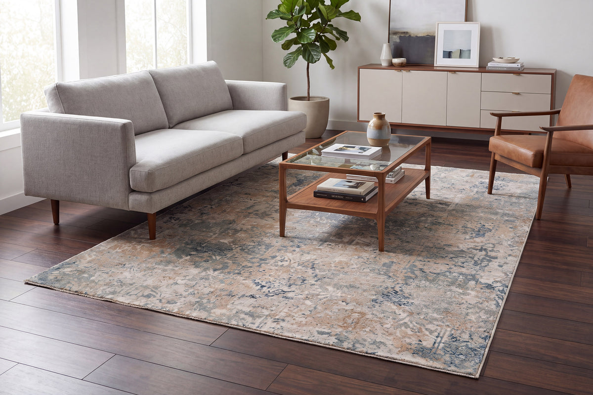 Eden 10944-185 Cream/Beige/Navy Area Rug