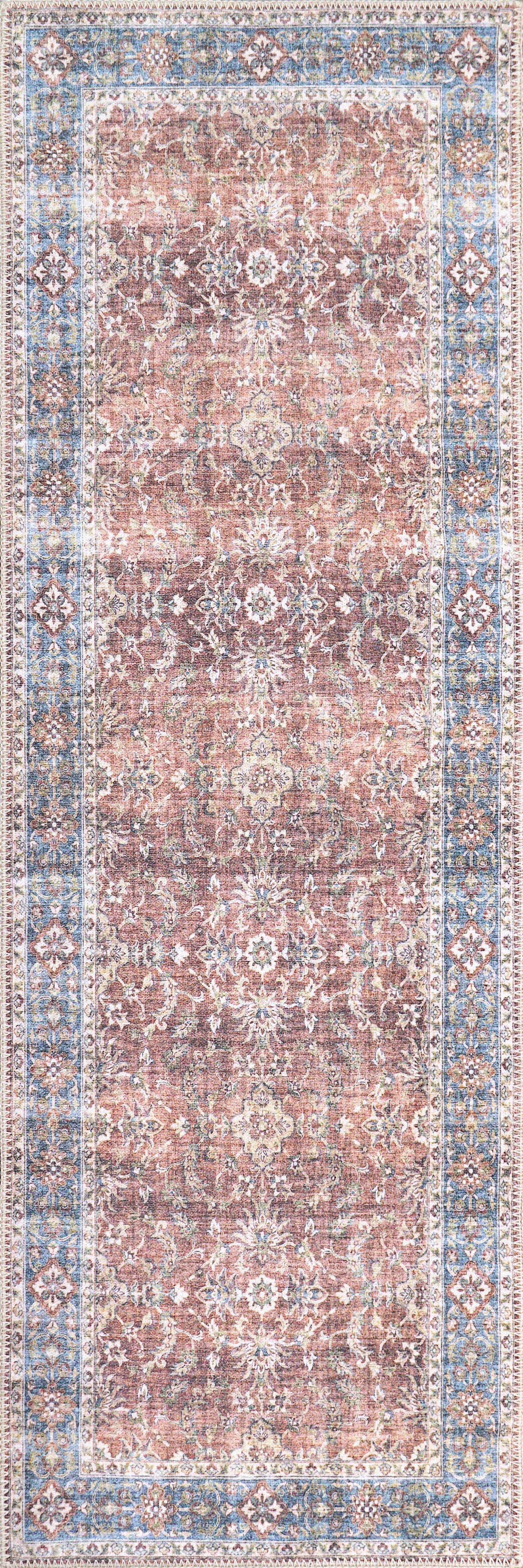 Elise 6301-351 Red/Blue/Beige Area Rug