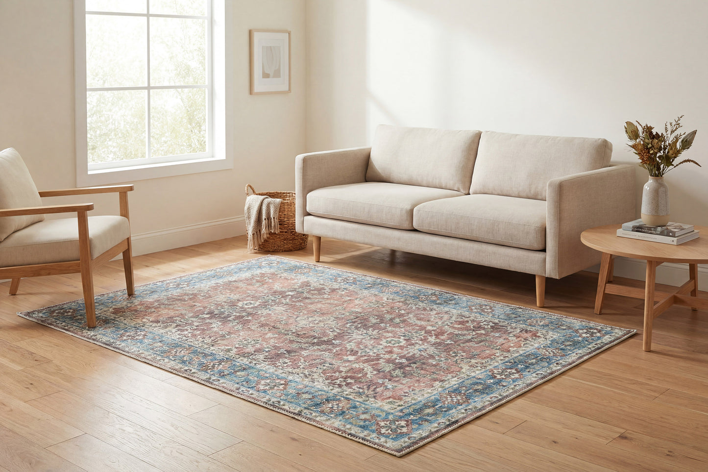 Revive 351-6301 Red/Blue/Beige Area Rug