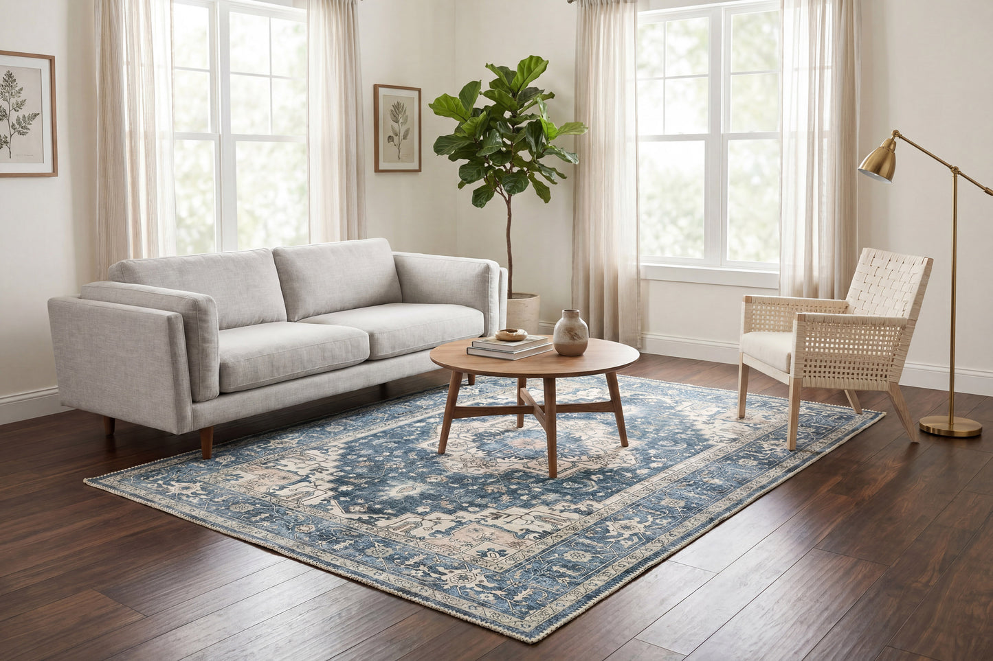 Revive 510-6302 Navy/Ivory Area Rug
