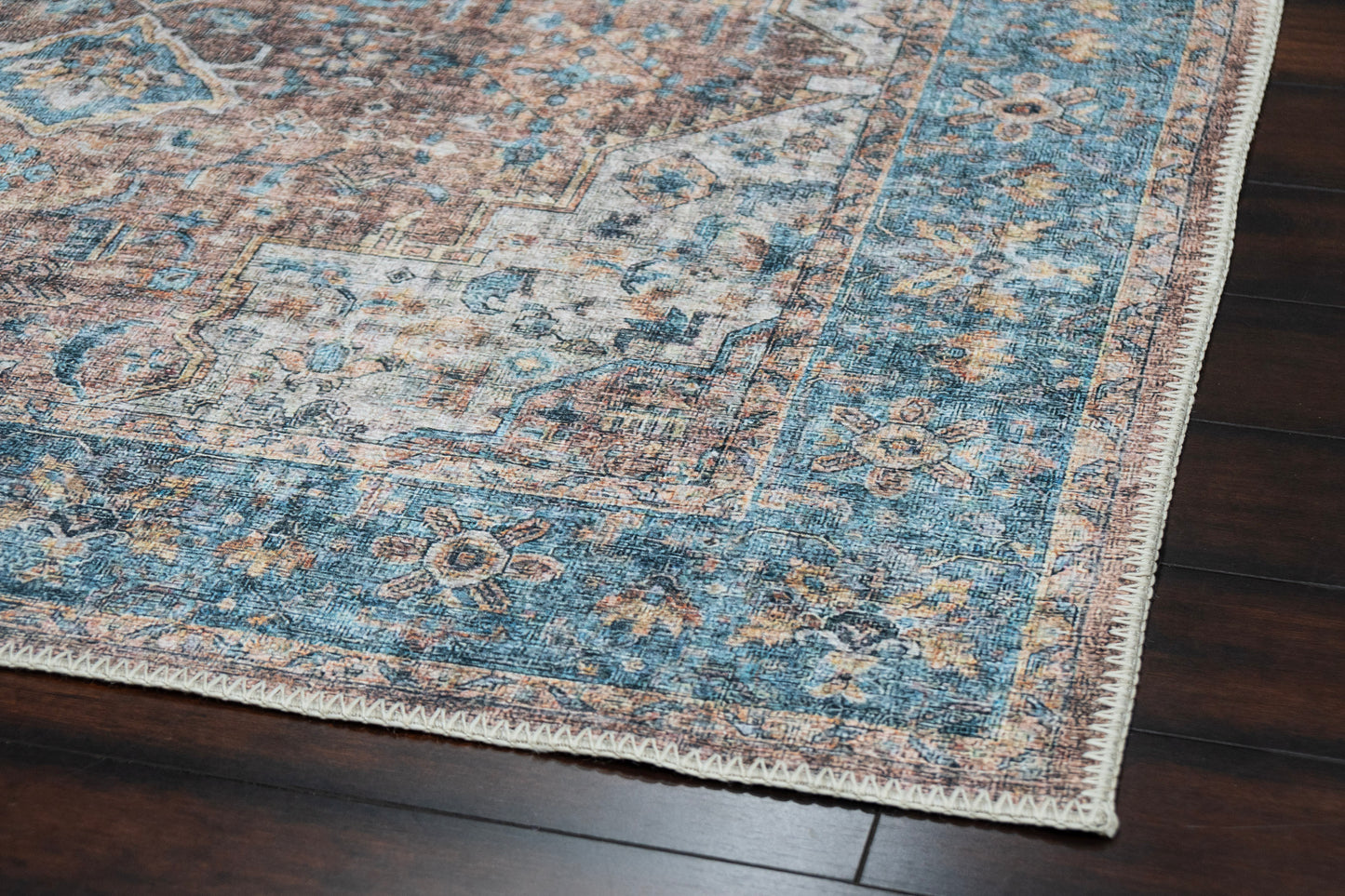 Revive 351-6305 Red/Blue/Beige Area Rug