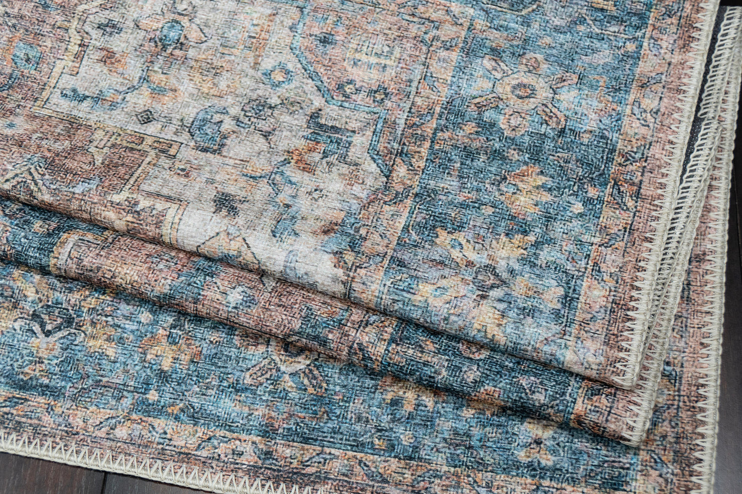 Revive 351-6305 Red/Blue/Beige Area Rug