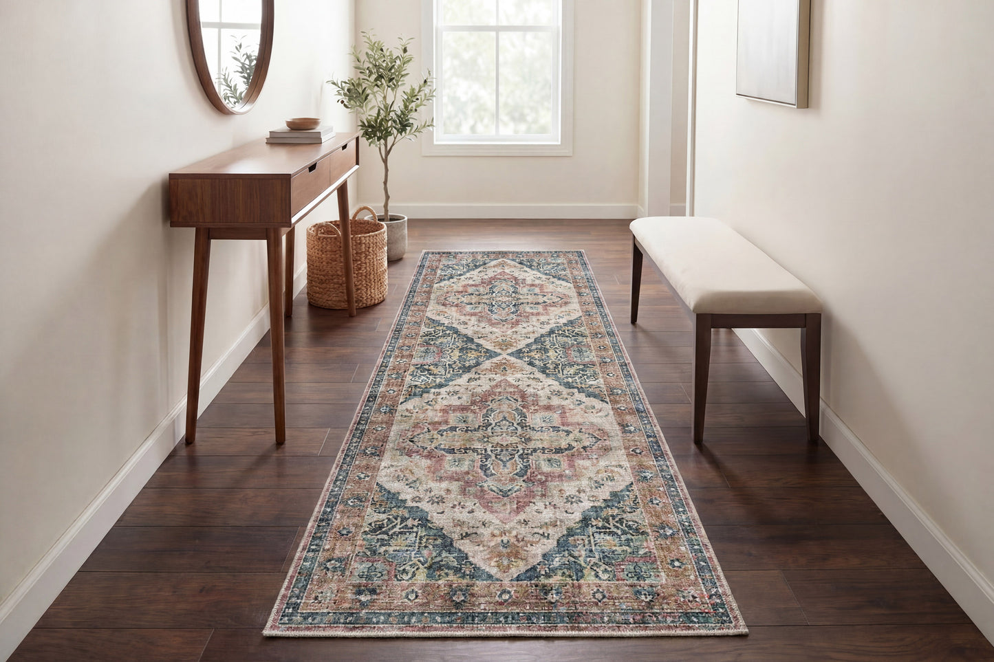 Revive 305-6306 Wine/Navy/Tan Area Rug