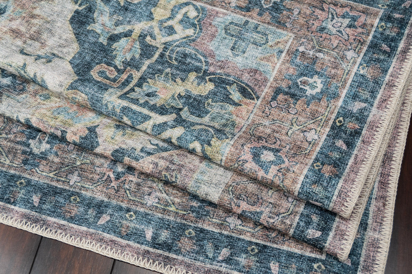Revive 305-6306 Wine/Navy/Tan Area Rug