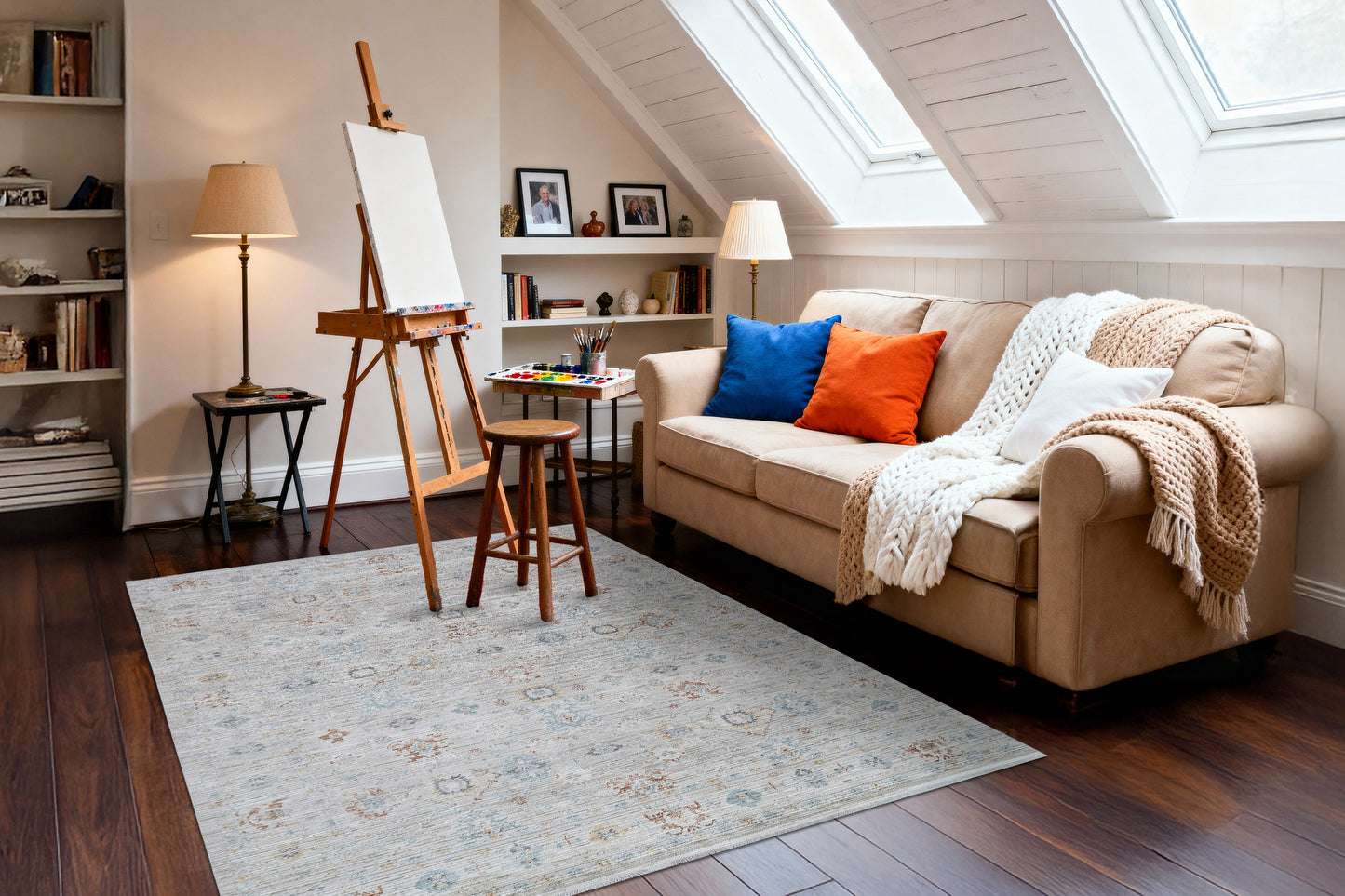 Fiora 17235-189 Cream/Taupe/Multi Area Rug