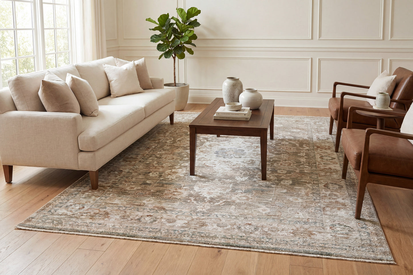 Flare 14740-891 Beige/Grey/Ivory Area Rug