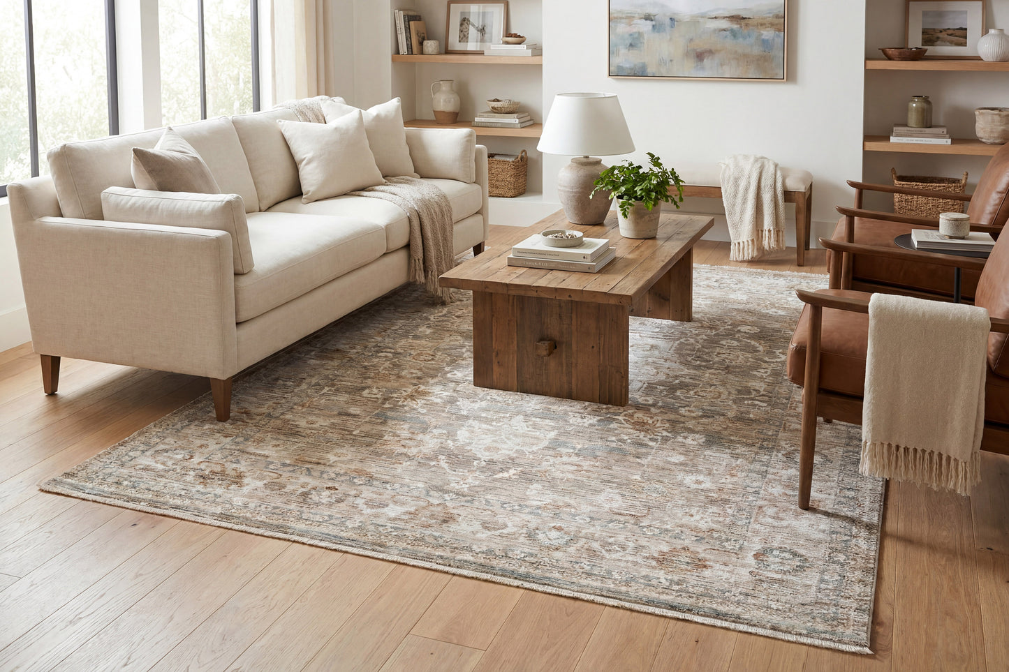 Flare 14740-891 Beige/Grey/Ivory Area Rug