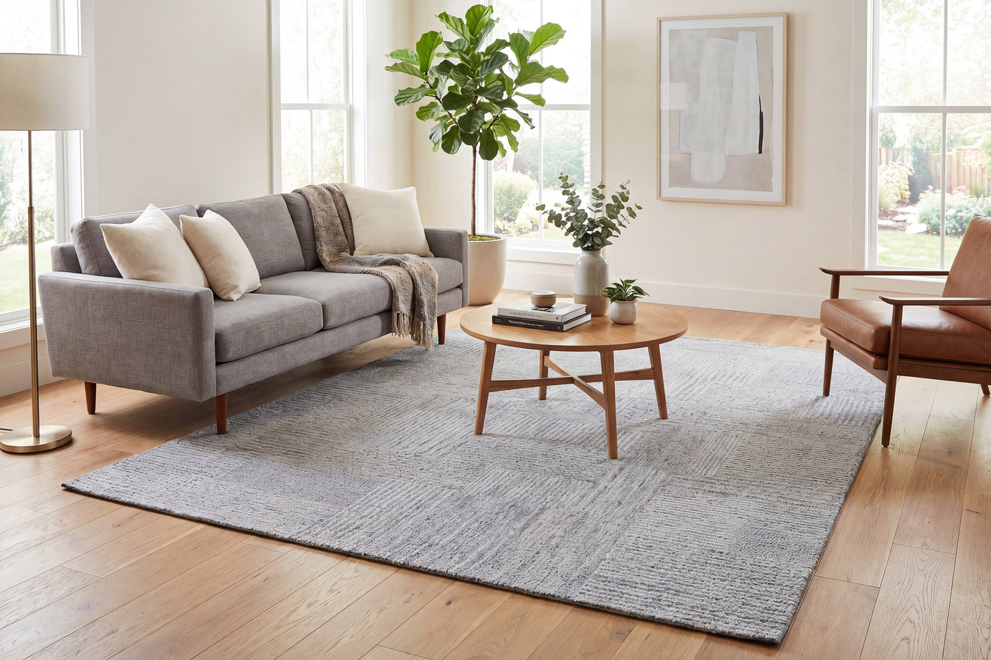 Forever 7662-919 Light Grey/Silver Area Rug