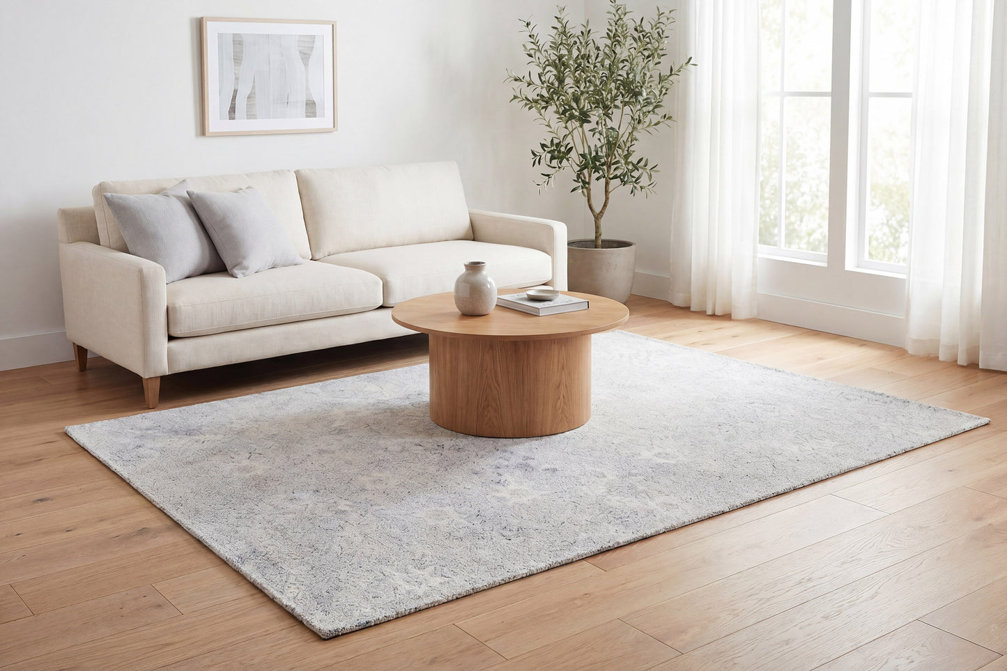 Forever 7667-900 Silver Area Rug