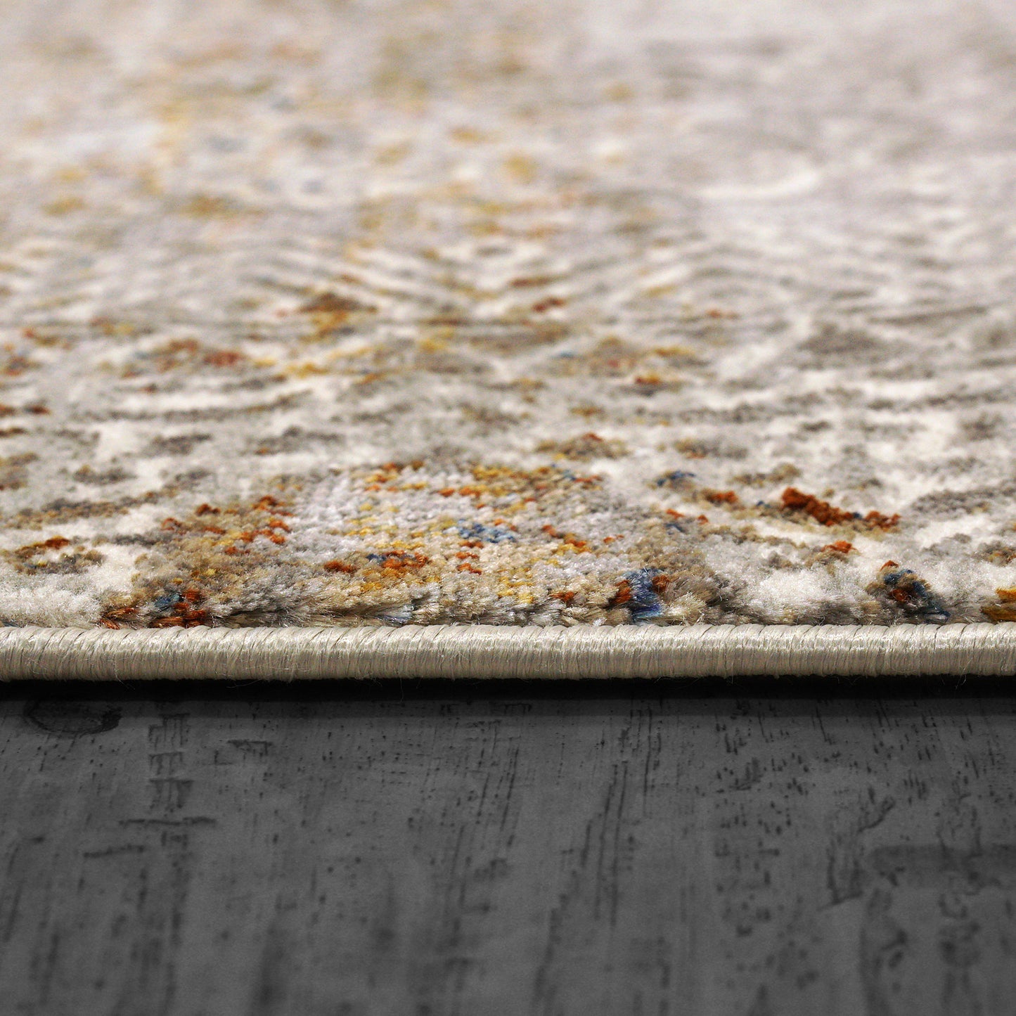 Gold 1361-915 Grey/Ivory/Navy Area Rug
