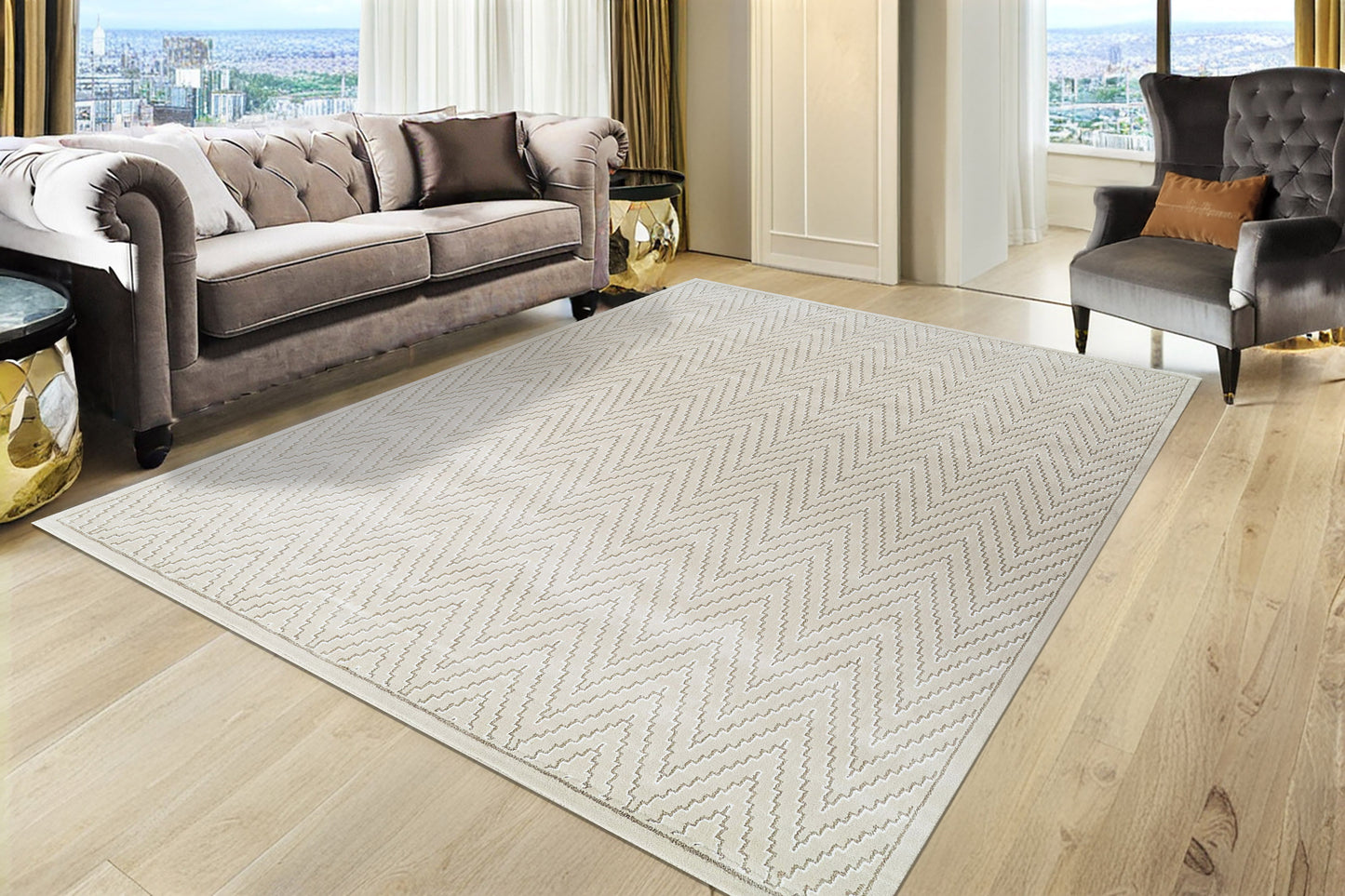 Harmony 59019-9595 Ivory/Grey Area Rug