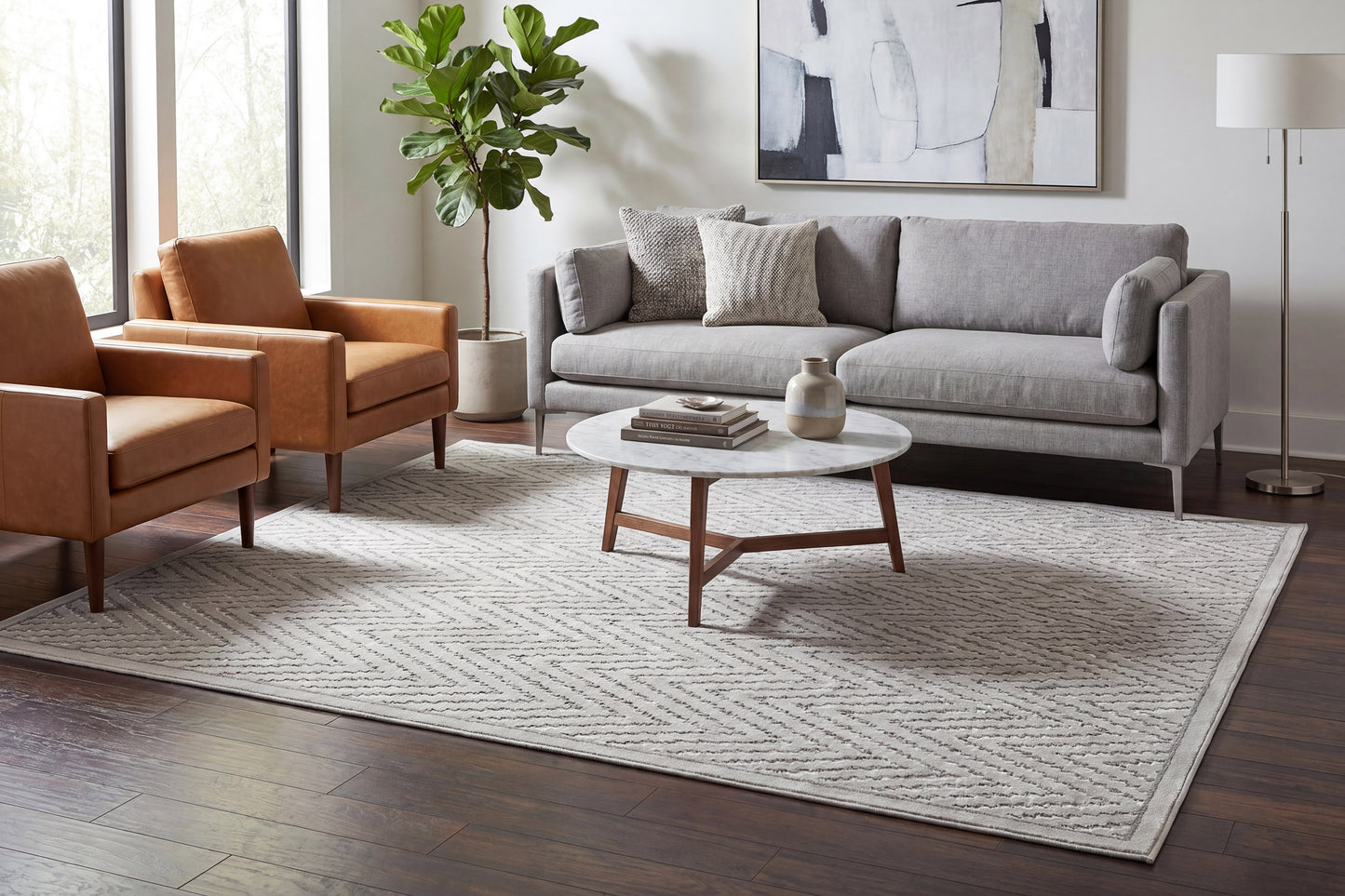 Harmony 59019-5555 Ivory/Blue Area Rug