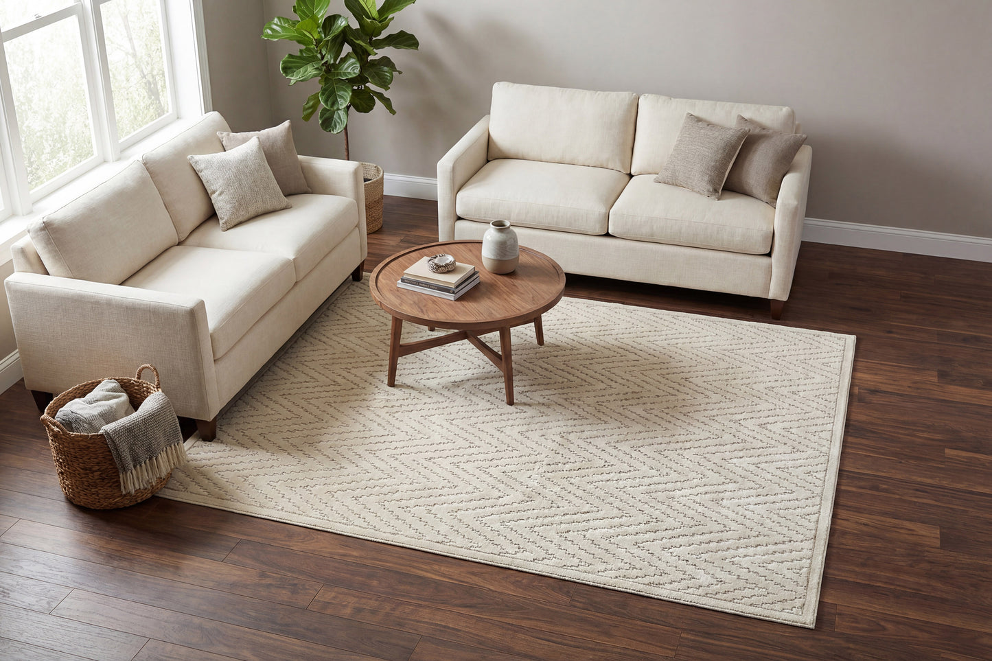 Harmony 59019-9595 Ivory/Grey Area Rug