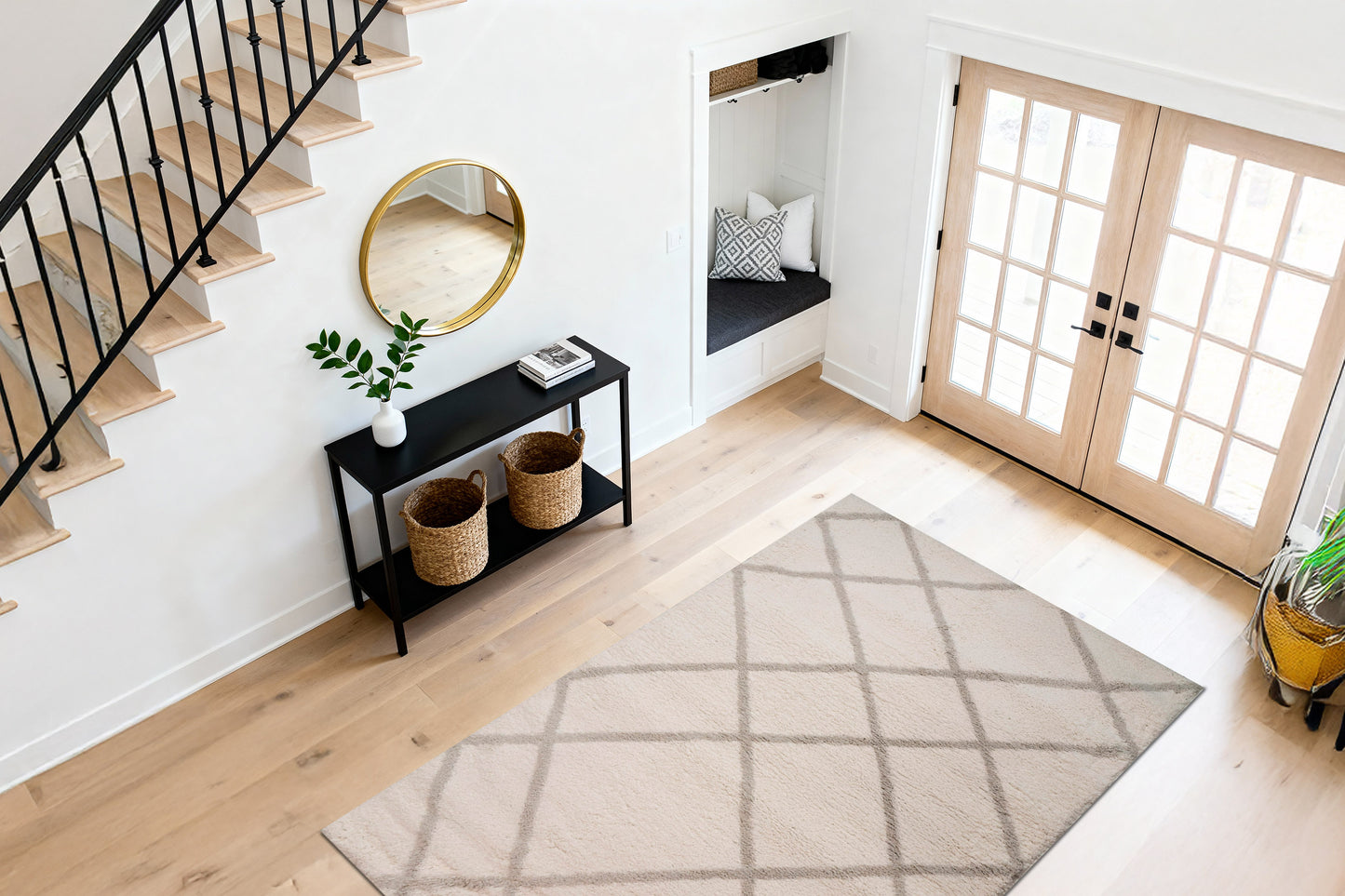 Haven 19594-190 Ivory/Grey Area Rug